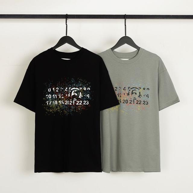 MM6 Color Calendar Tee Black Grey