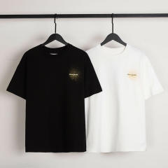 MM6 Color Spray Painting Tee Black White