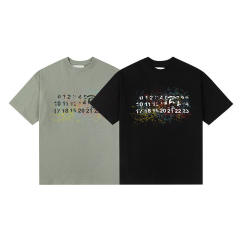MM6 Color Calendar Tee Black Grey