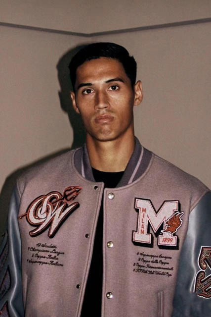 OW AC Milan Embroidered Devil Jacket