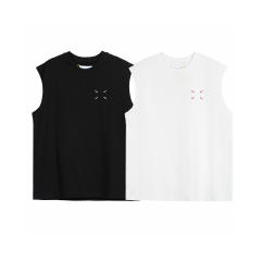 MM6 Basic Vest  White And Black