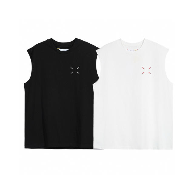 MM6 Basic Vest  White And Black