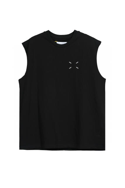 MM6 Basic Vest  White And Black