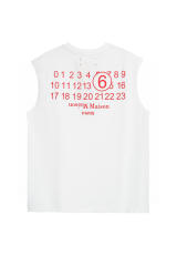 MM6 Basic Vest  White And Black