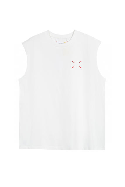 MM6 Basic Vest  White And Black