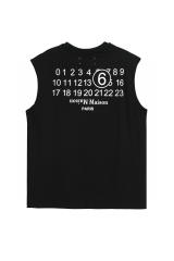 MM6 Basic Vest  White And Black
