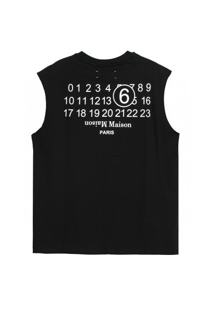 MM6 Basic Vest  White And Black