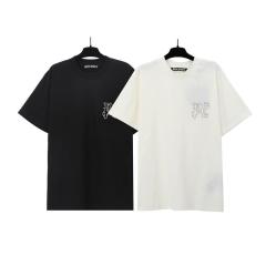 PA Hot Drill Letters Tee Black White