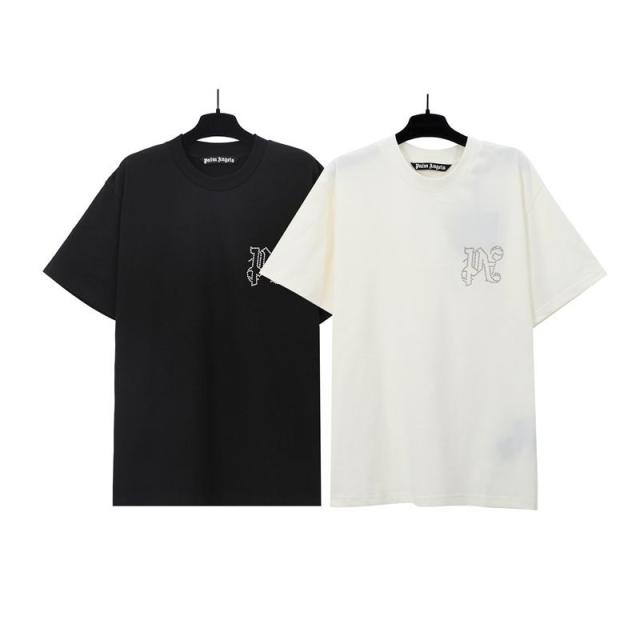 PA Hot Drill Letters Tee Black White