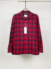 MM6 Flannel Long Sleeve Shirt Red