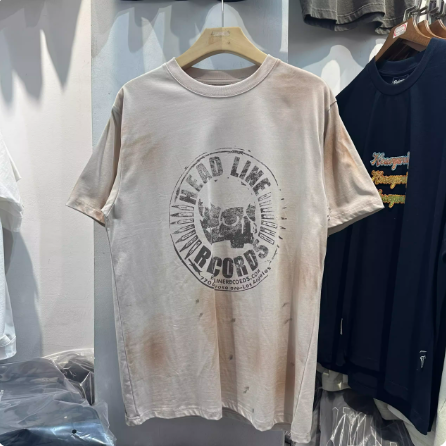 GALLERY DEPT Washed Tie Dyed Worn Short sleeved T-shirt