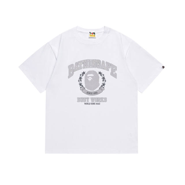 Bape A Bathing Ape BUSY WORKS T-Shirt Tee Black White