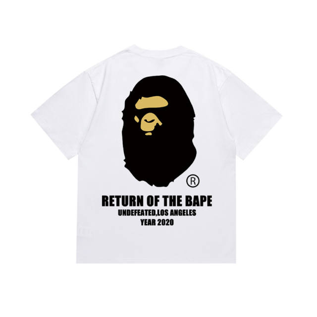 Bape A Bathing Ape Big Logo T-Shirt Tee Black White