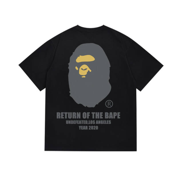 Bape A Bathing Ape Big Logo T-Shirt Tee Black White