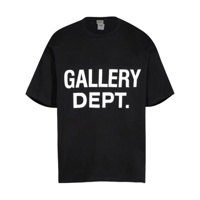 Gallery Dept Basic Shining T-shirt Black Gray