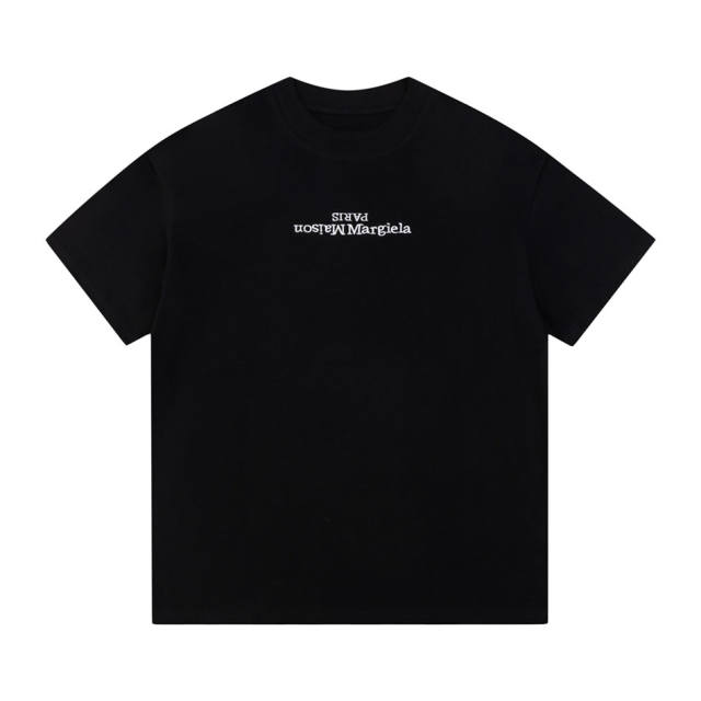 Maison Margiela MM6 Reversible Embroidery T-Shirt Black White