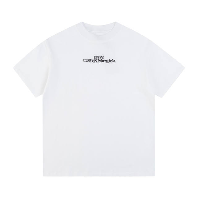 Maison Margiela MM6 Reversible Embroidery T-Shirt Black White