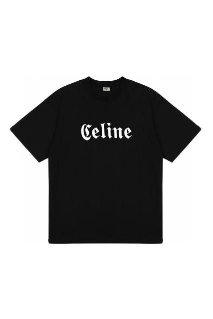 C Gothic Font T-Shirt White Black Beige