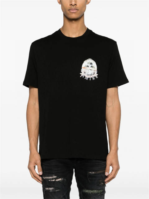 Amiri 24SS Angel Tree T-Shirt Tee Black White