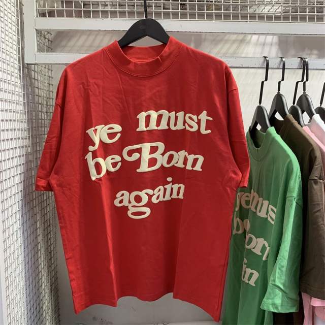 CPFM YE MUST BE BORN AGAIN KANYE FOAMING PRINT T-SHIRT