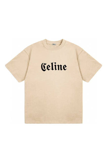 C Gothic Font T-Shirt White Black Beige