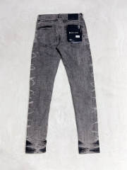 [Best Quality]1:1 PURPLE BRΑND Jeans Side Pleated Jeans Gray
