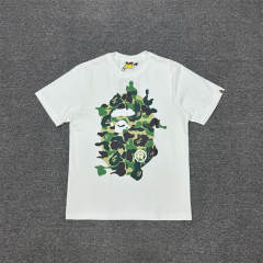 1:1 Bape Camo Shark Face Shirt White Black