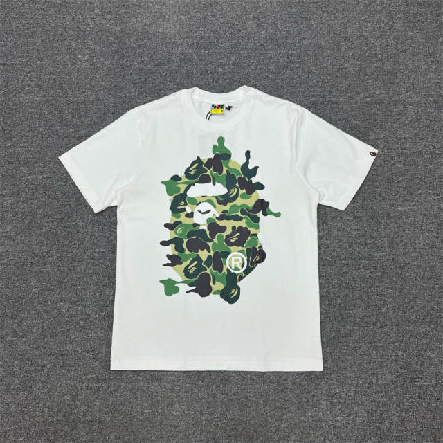 1:1 Bape Camo Shark Face Shirt White Black