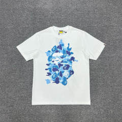 1:1 Bape Camo Shark Face Shirt White Black