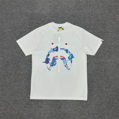 1:1 Bape Camo Shark Face Shirt White Black