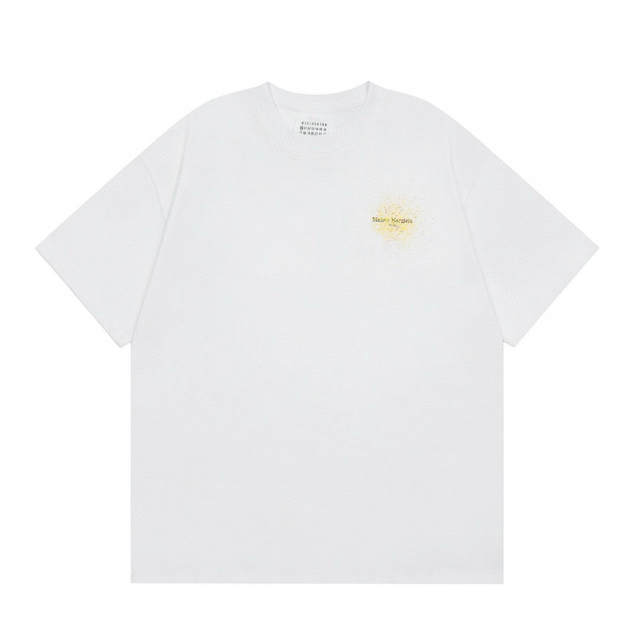 Maison Margiela MM6 Splatter Ink T-Shirt Black White