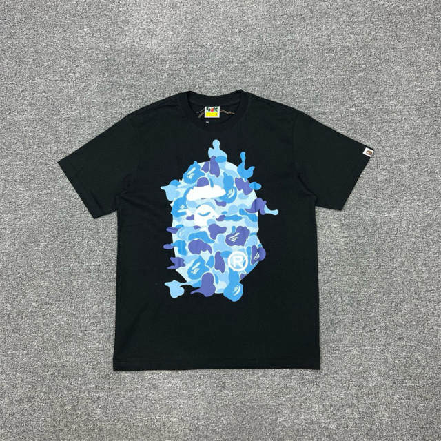 1:1 Bape Camo Shark Face Shirt White Black