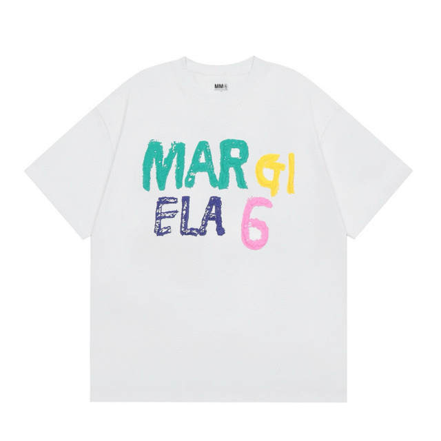 Marni Watercolor Graffiti Letters Tee T-Shirts Black White