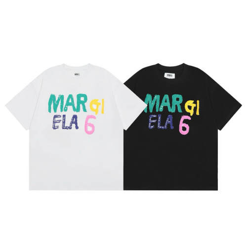 Marni Watercolor Graffiti Letters Tee T-Shirts Black White