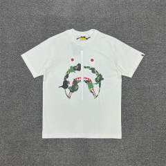 1:1 Bape Camo Shark Face Shirt White Black
