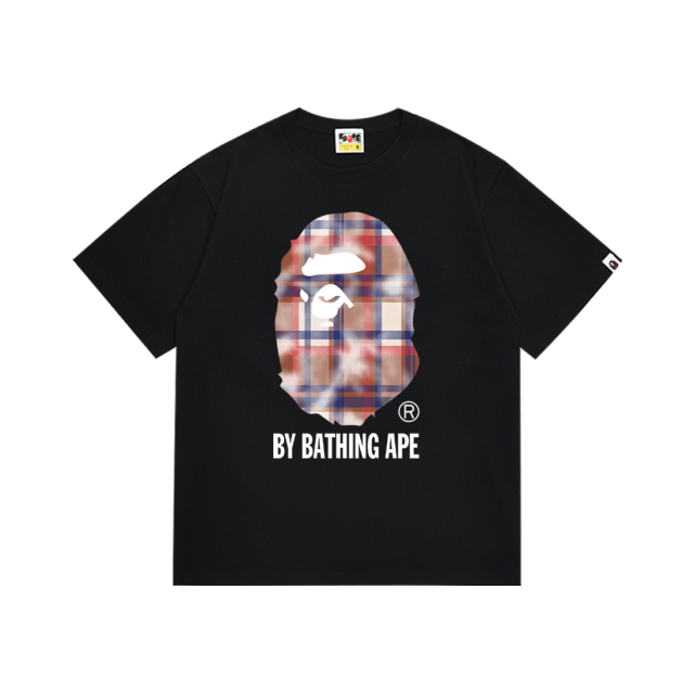 Bape A Bathing Ape Big Logo T-Shirt Tee Black White