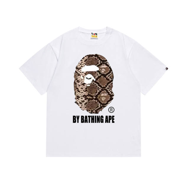 Bape A Bathing Ape Big Logo T-Shirt Tee Black White