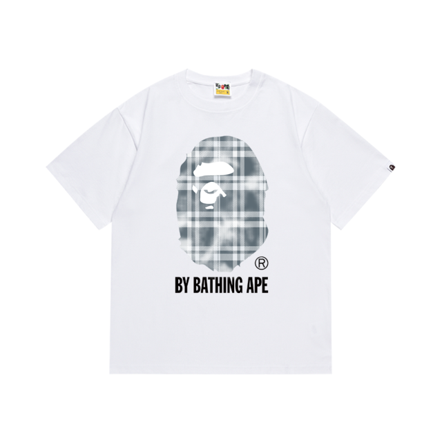Bape A Bathing Ape Big Logo T-Shirt Tee Black White