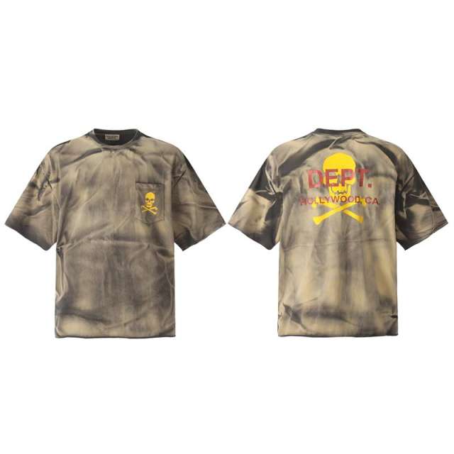 Gallery Dept  Logo T-shirt (yellow skull and crossbones graphic )