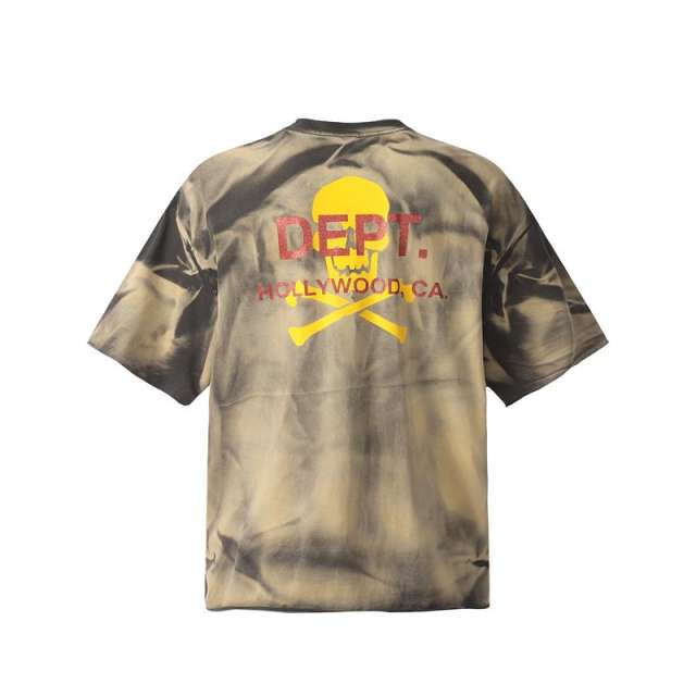 Gallery Dept  Logo T-shirt (yellow skull and crossbones graphic )