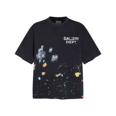 Gallery Dept Miami Splatter Ink Logo T-shirt Black White