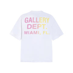 Gallery Dept Miami Splatter Ink Logo T-shirt Black White