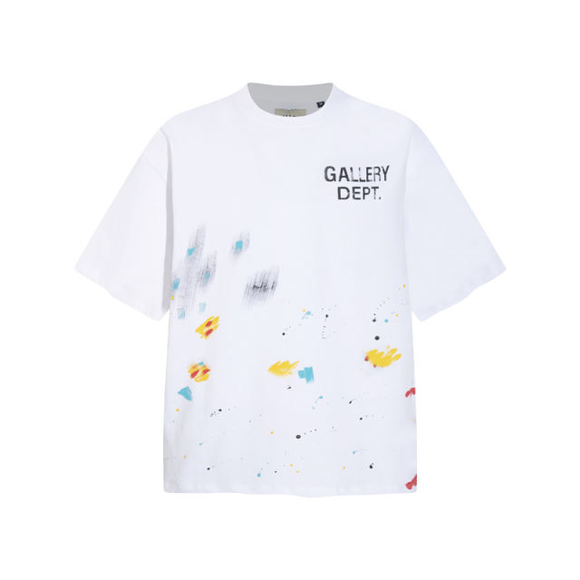 Gallery Dept Miami Splatter Ink Logo T-shirt Black White