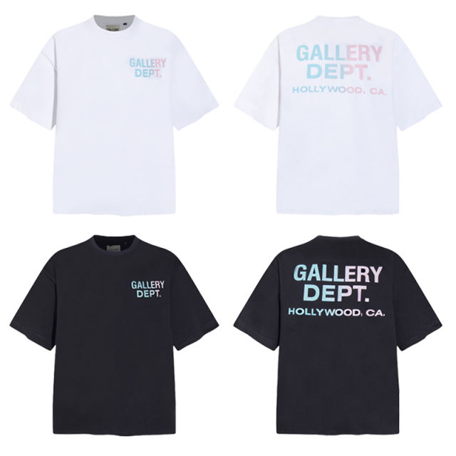 Gallery Dept Mickey Mouse Logo T-shirt Black White Yellow