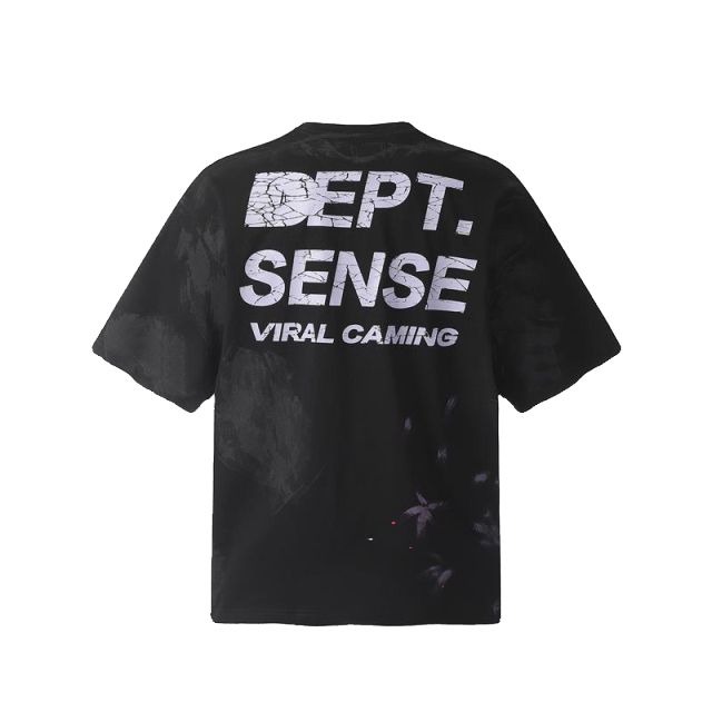 1:1 Quality Gallery Dept Cracking DEPT SENSE Logo T-shirt Black Brown