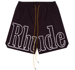 Rhude lettering patch mesh shorts 4 colors