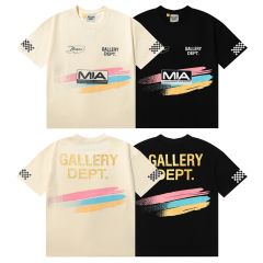 Gallery Dept Miami Limited Logo T-shirt Black Beige