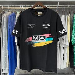 Gallery Dept Miami Limited Logo T-shirt Black Beige