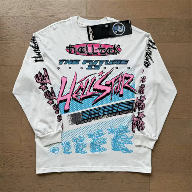 Hellstar Site Link Long-Sleeve T-Shirt Black