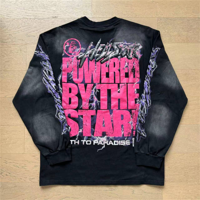 Hellstar Site Link Long-Sleeve T-Shirt Black